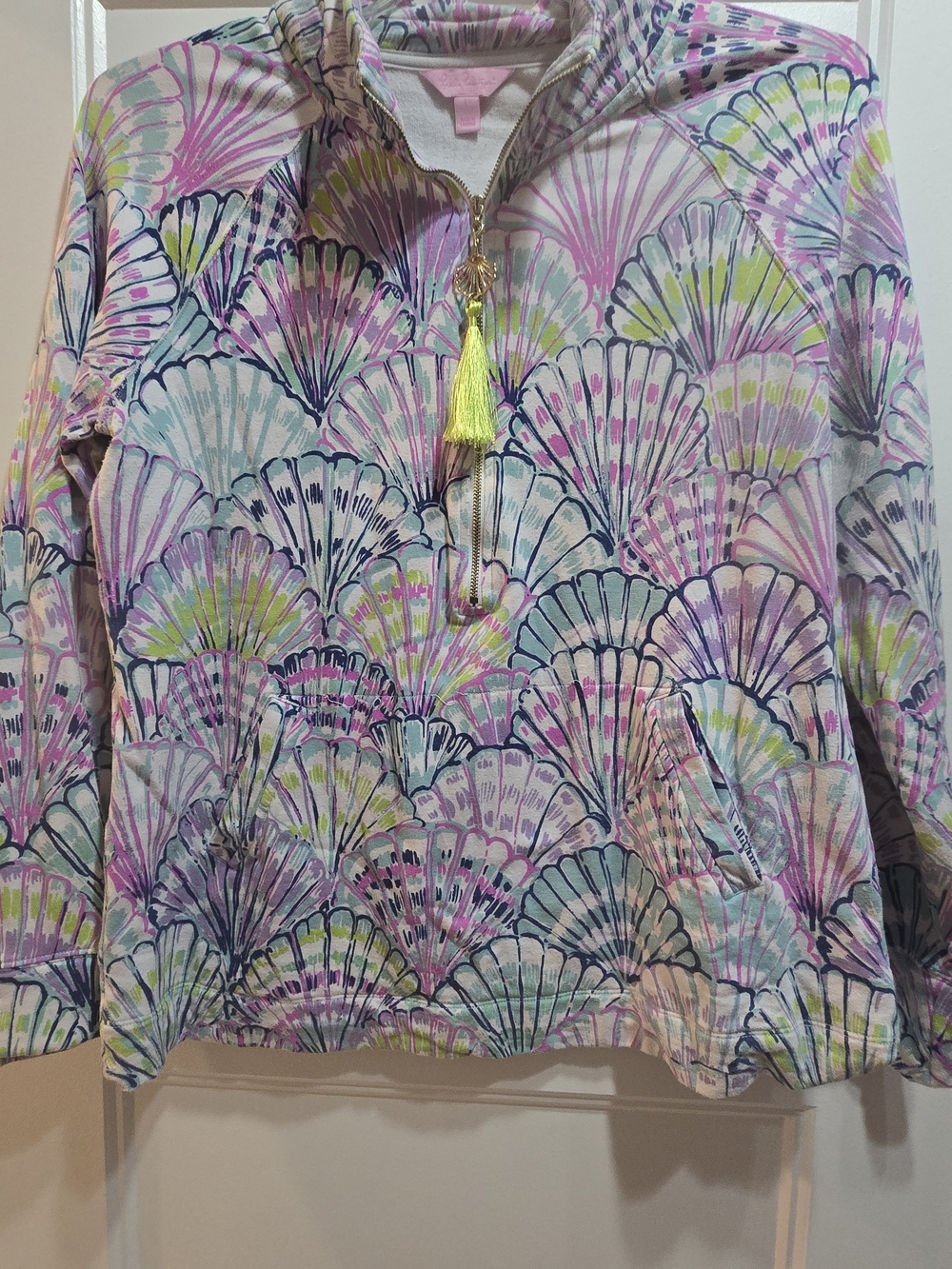 Lilly Pulitzer Pastel Shell-Print Popover Size L